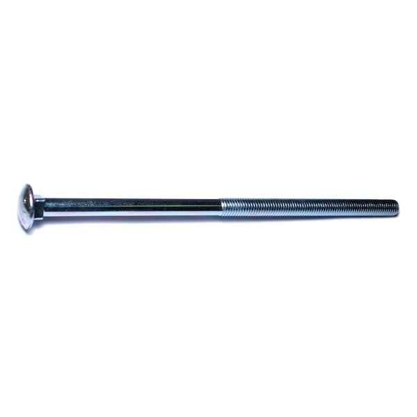 Midwest Fastener Carriage Bolt, Square Neck, 13 (Coarse), 11 in L, Steel, Zinc Plated, 25 PK 01157 - main